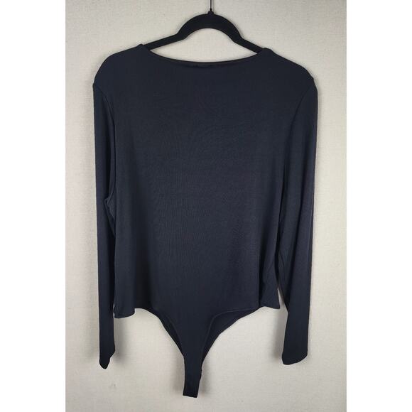 H&M Women's XXL Black Body suit corpcore, gothcore, comfort, basic, business - Picture 7 of 9